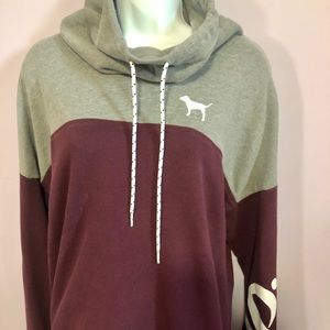 Victoria Secret Pink Cowl neck sweater size Large